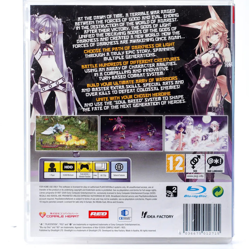 Agarest: Generations of War - PS3 spill