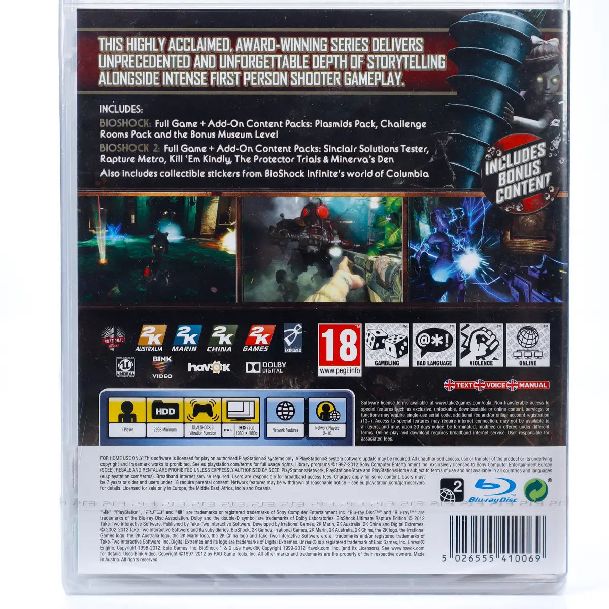 BioShock: Ultimate Rapture Edition - PS3 spill (Forseglet) - Retrospillkongen