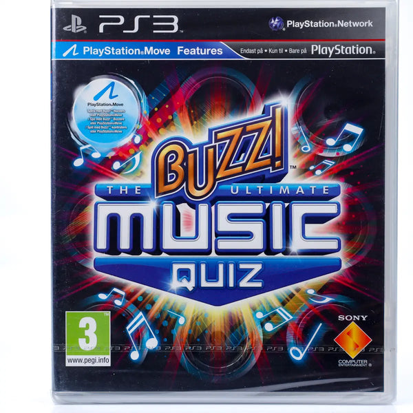 Buzz! The Ultimate Music Quiz - PS3 spill (Forseglet)