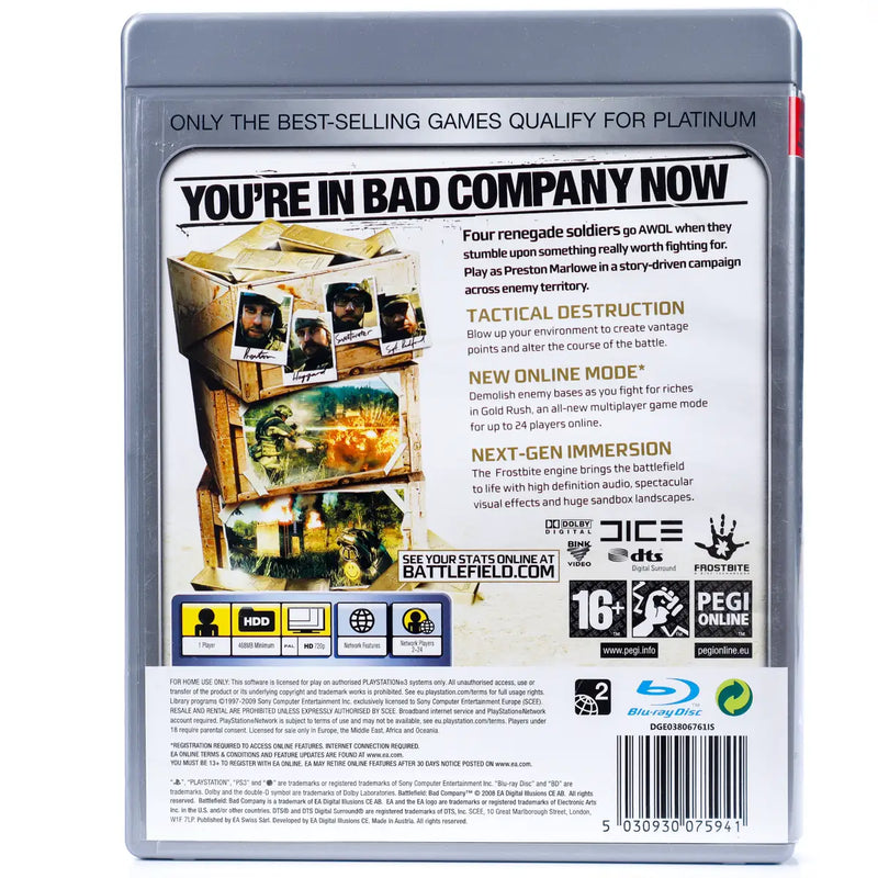 Battlefield Bad Company - PS3 spill