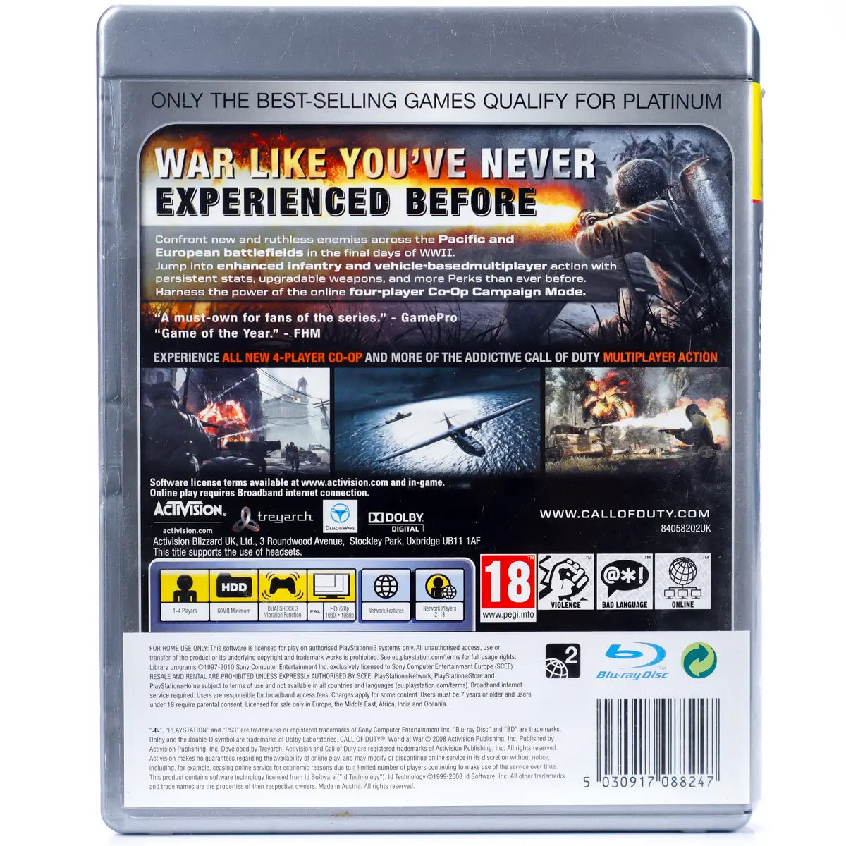 Call of Duty: World at War - PS3 spill - Retrospillkongen