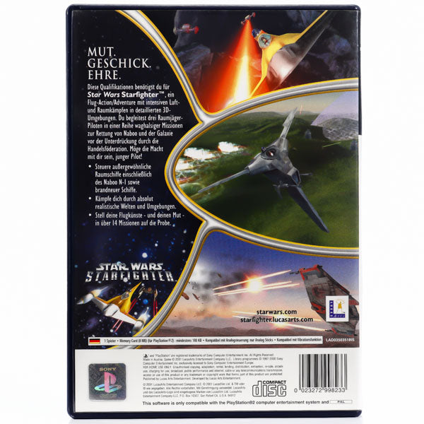Renovert Star Wars: Starfighter - PS2 Spill - Retrospillkongen