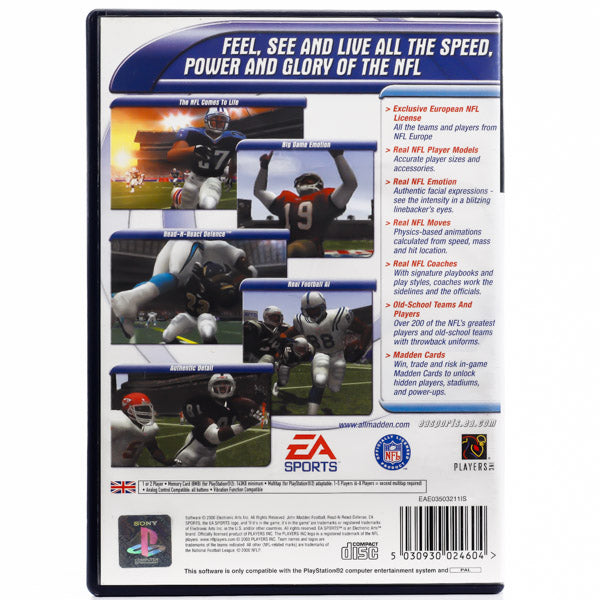 Renovert Madden NFL 2001 - PS2 Spill - Retrospillkongen