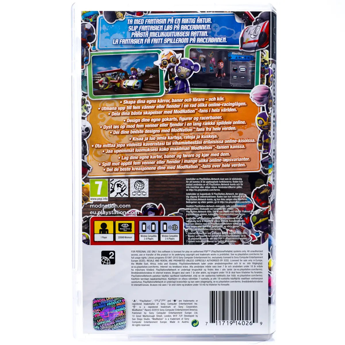 ModNation Racers - PSP spill - Retrospillkongen