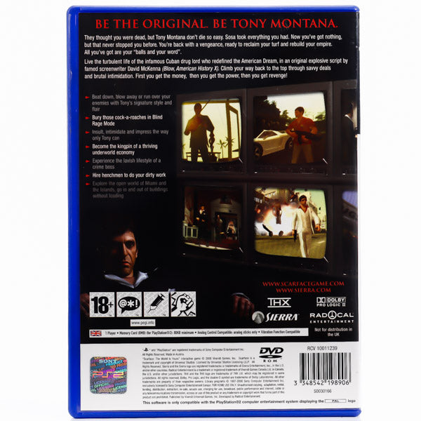 Renovert Scarface: The World Is Yours - PS2 Spill - Retrospillkongen