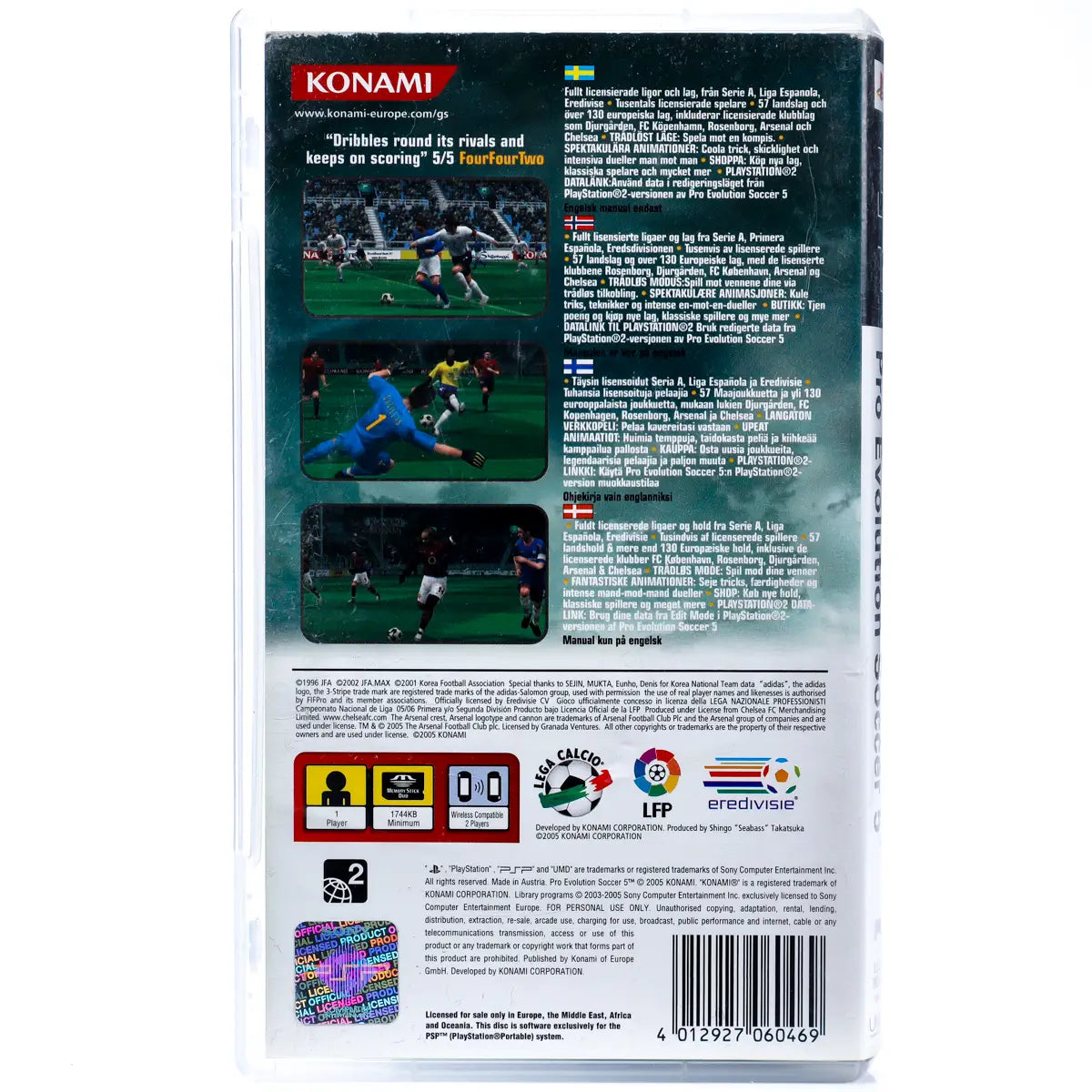 Pro Evolution Soccer 5 - PSP Spill - Retrospillkongen