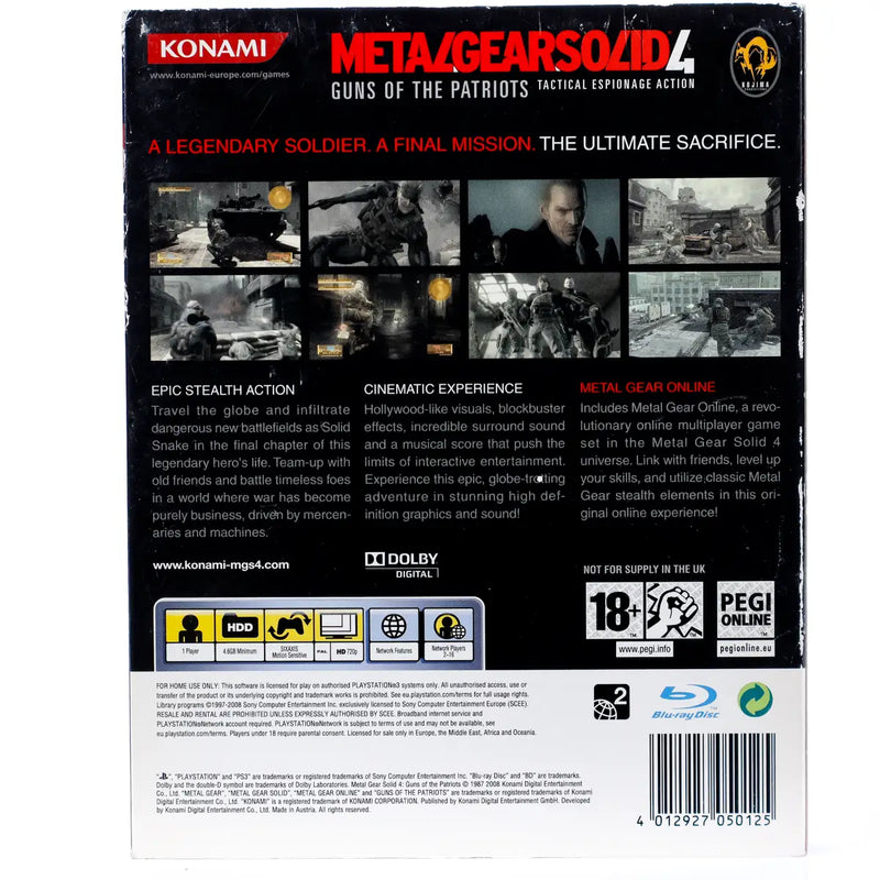 Metal Gear Solid 4 Guns of the Patriots - PS3 spill