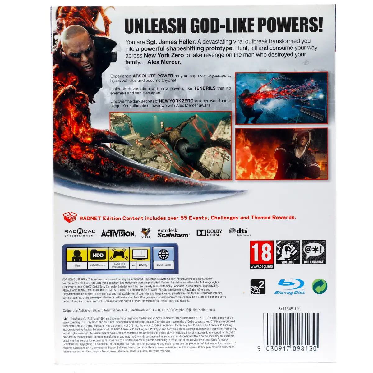 Prototype 2 - PS3 spill - Retrospillkongen