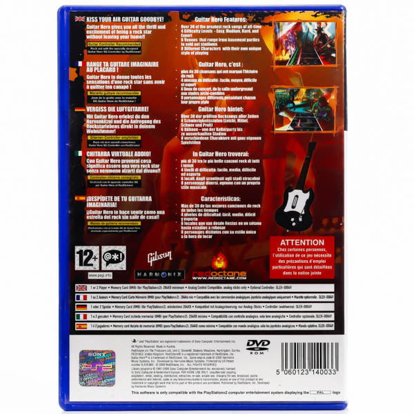 Renovert Guitar Hero - PS2 spill - Retrospillkongen