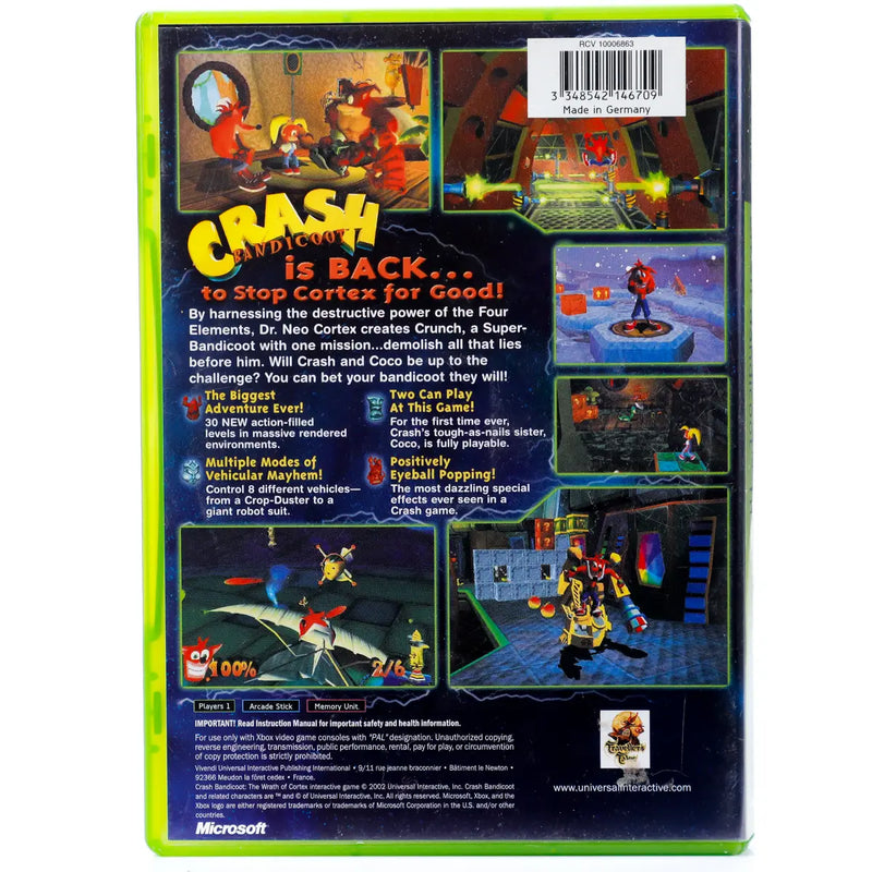 Crash Bandicoot the Wrath of Cortex - Xbox spill