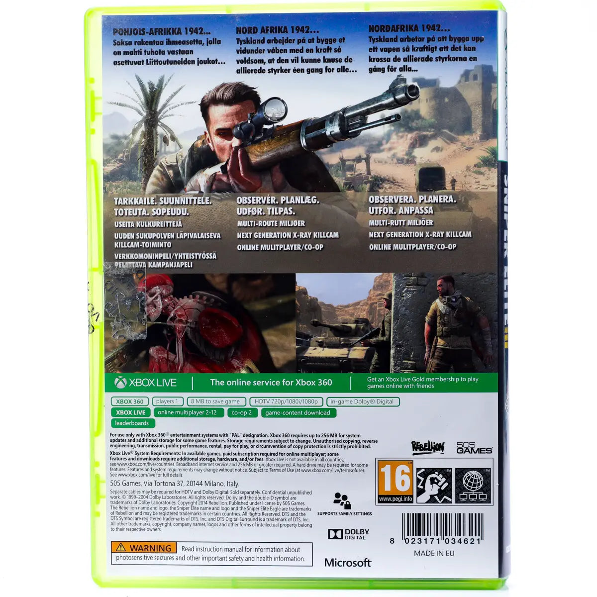 Sniper Elite III: Afrika - Xbox 360 spill - Retrospillkongen