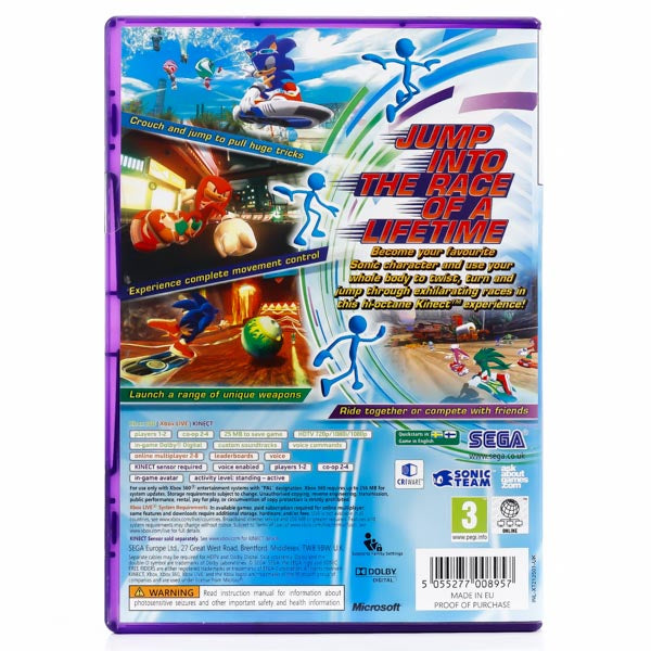 Renovert Sonic: Free Riders - Xbox 360 spill - Retrospillkongen