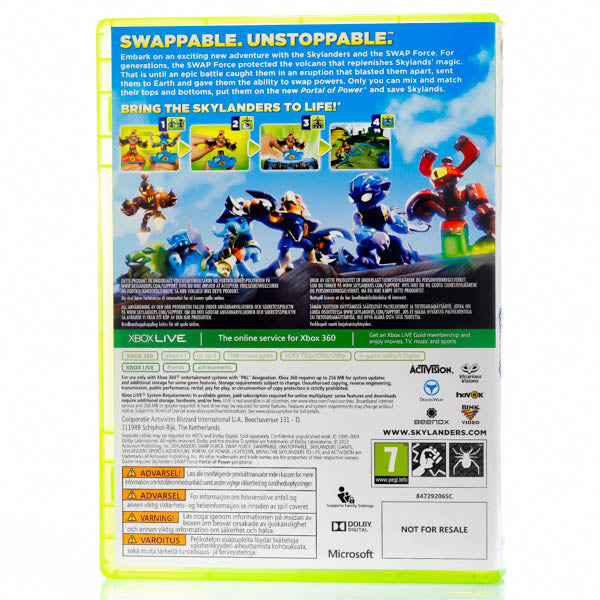 Renovert Skylanders: Swap Force - Xbox 360 spill - Retrospillkongen