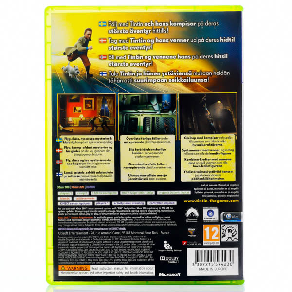 Renovert The Adventures of Tintin: The Game - Xbox 360 spill - Retrospillkongen
