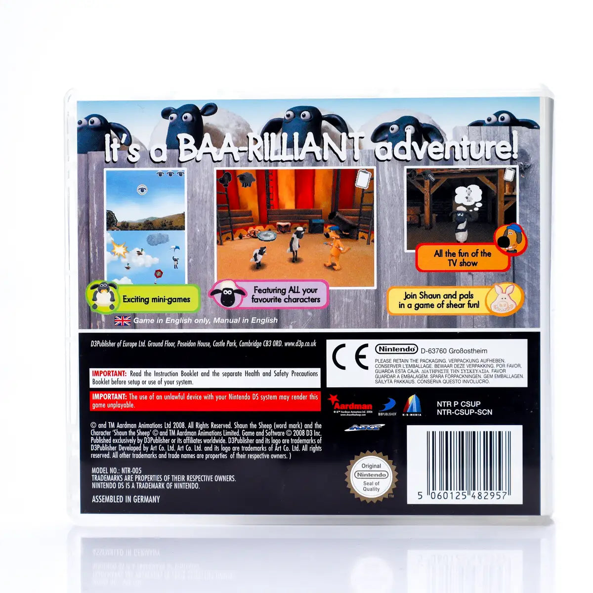 Shaun the Sheep - Nintendo DS spill - Retrospillkongen