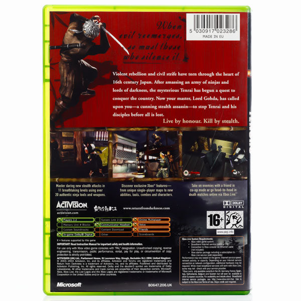 Renovert Tenchu: Return from Darkness - Xbox spill - Retrospillkongen