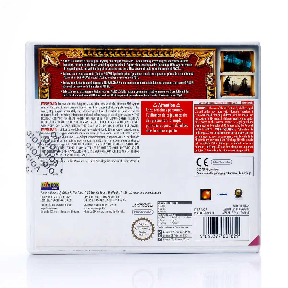 Myst - Nintendo 3DS spill - Retrospillkongen
