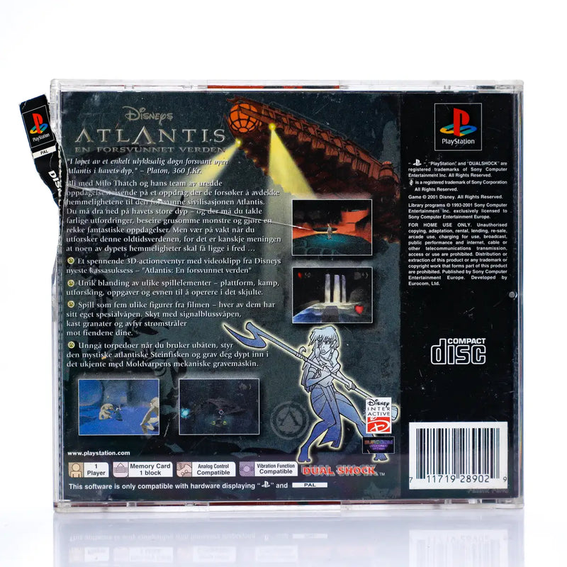 Disney's Atlantis: The Lost Empire - PS1 spill