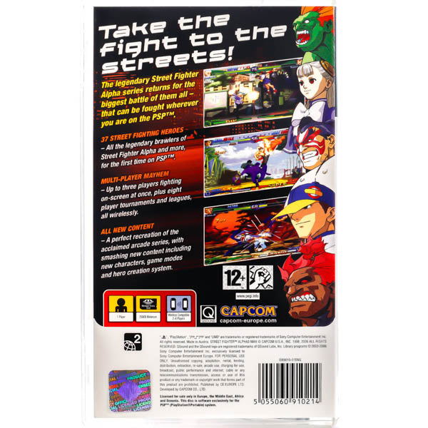 Renovert Street Fighter Alpha 3 Max - PSP spill - Retrospillkongen