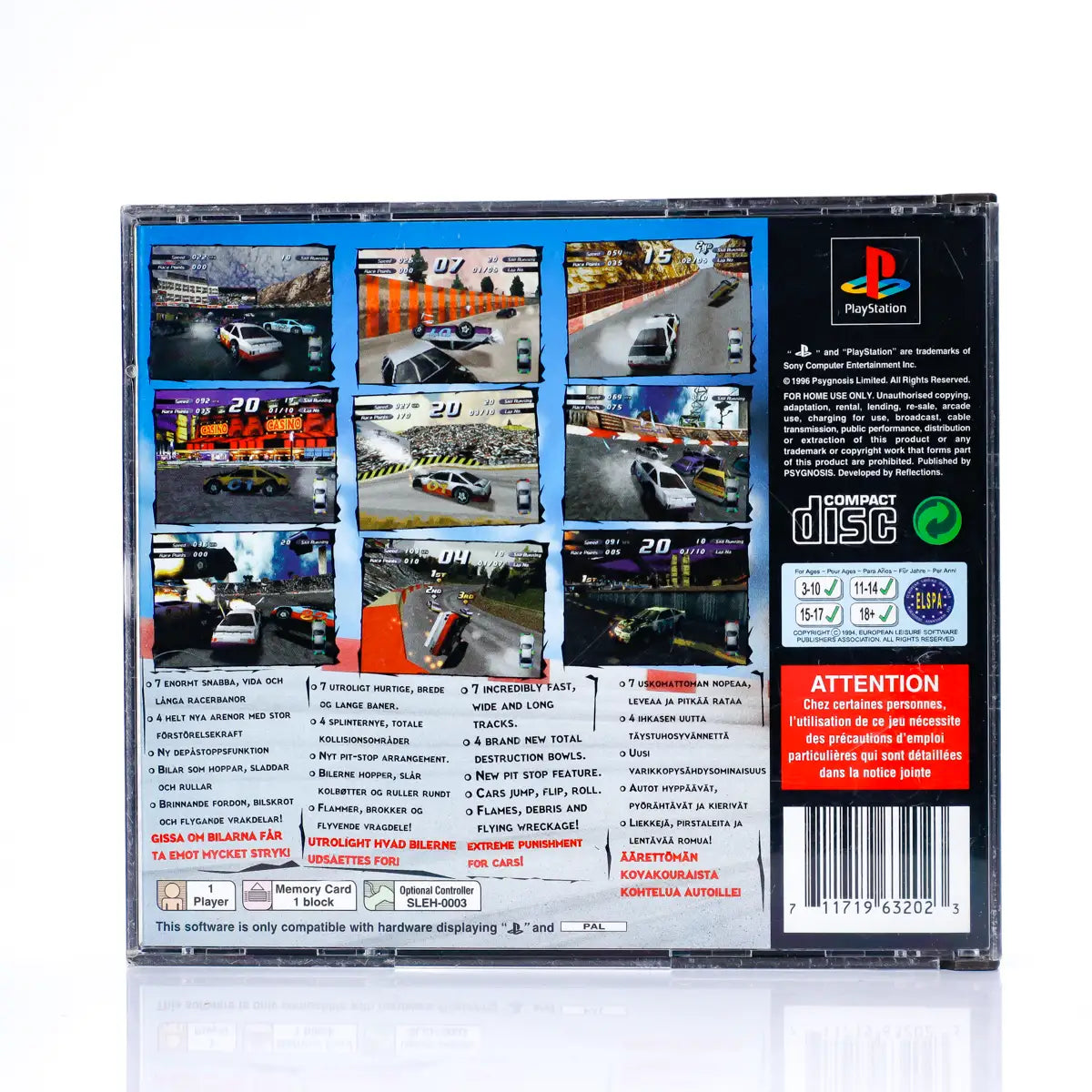 Destruction Derby 2 - PS1 spill - Retrospillkongen