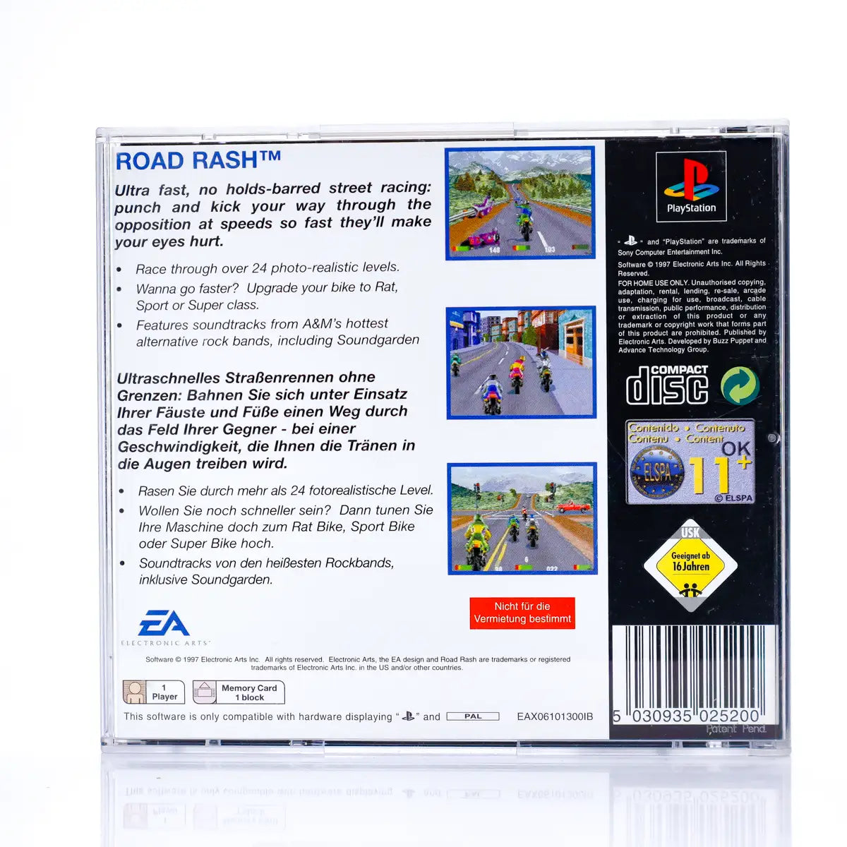 Road Rash - PS1 spill - Retrospillkongen