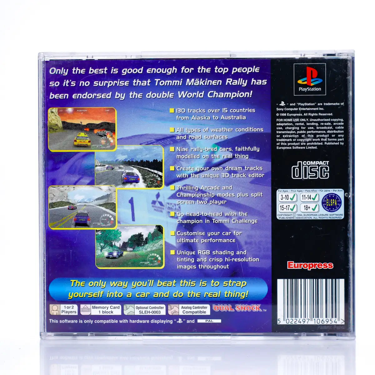 Tommi Mäkinen Rally - PS1 spill - Retrospillkongen
