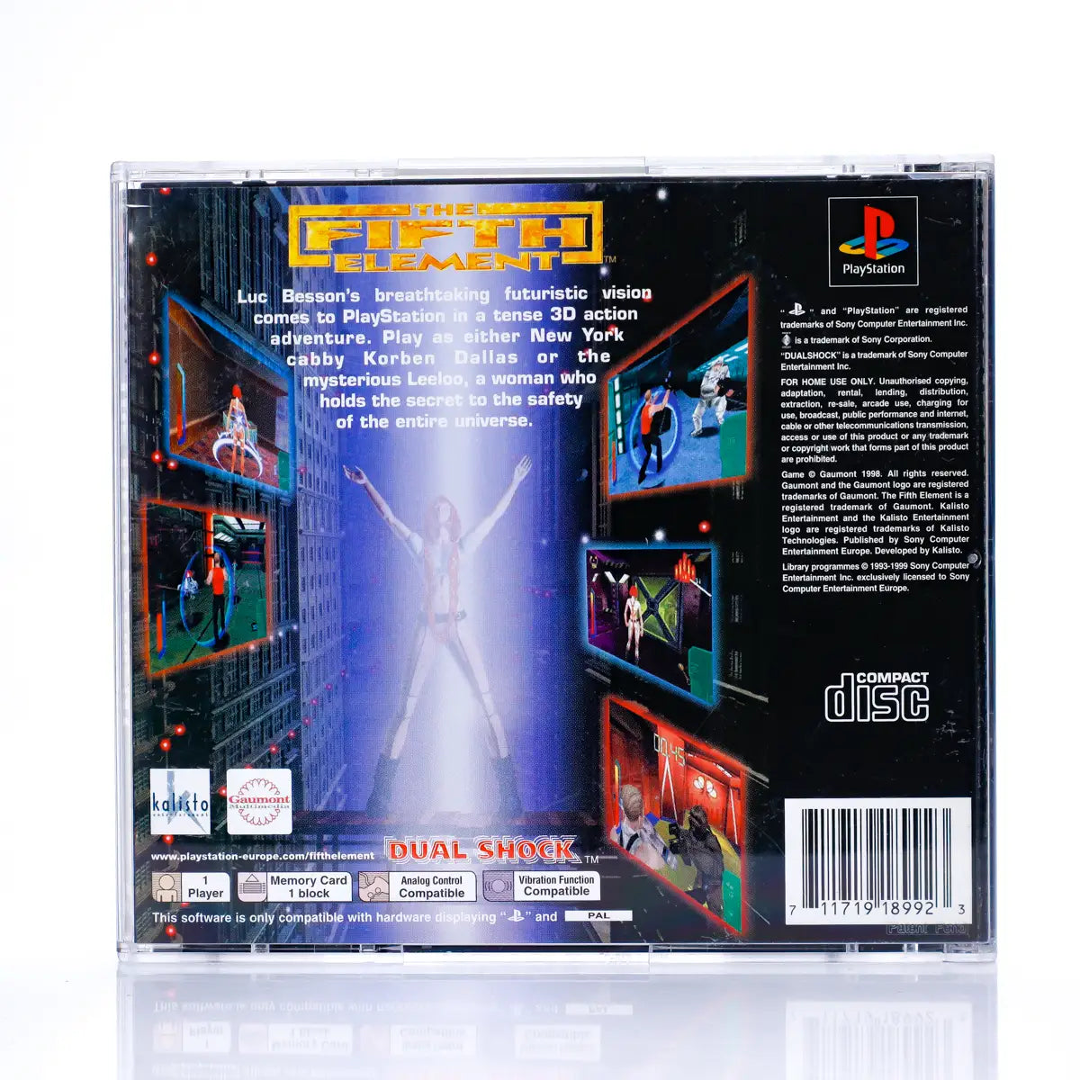 The Fifth Element - PS1 spill - Retrospillkongen