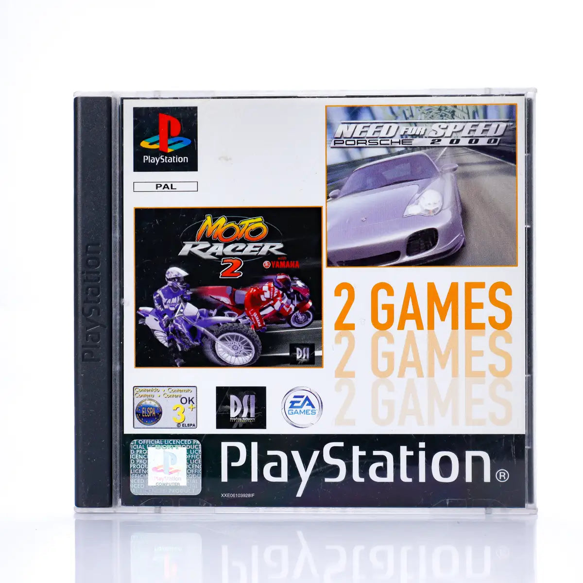 Moto Racer 2 x Need For Speed Porsche 2000 - PS1 spill - Retrospillkongen