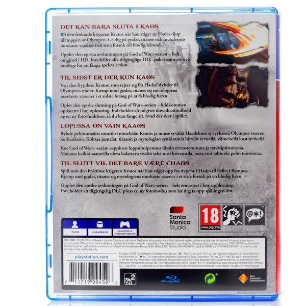 God of War III - PS4 spill - Retrospillkongen