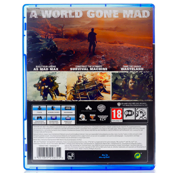 Mad Max - PS4 spill - Retrospillkongen