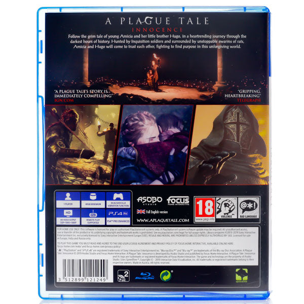 A Plague Tale: Innocence - PS4 spill - Retrospillkongen