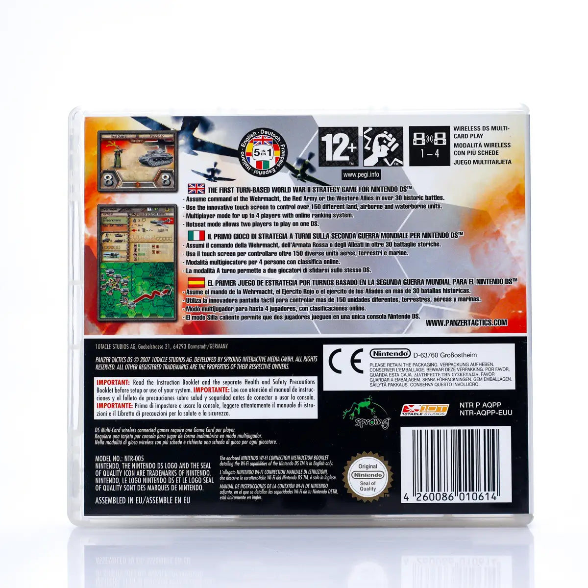 Panzer Tactics DS - Nintendo DS spill - Retrospillkongen