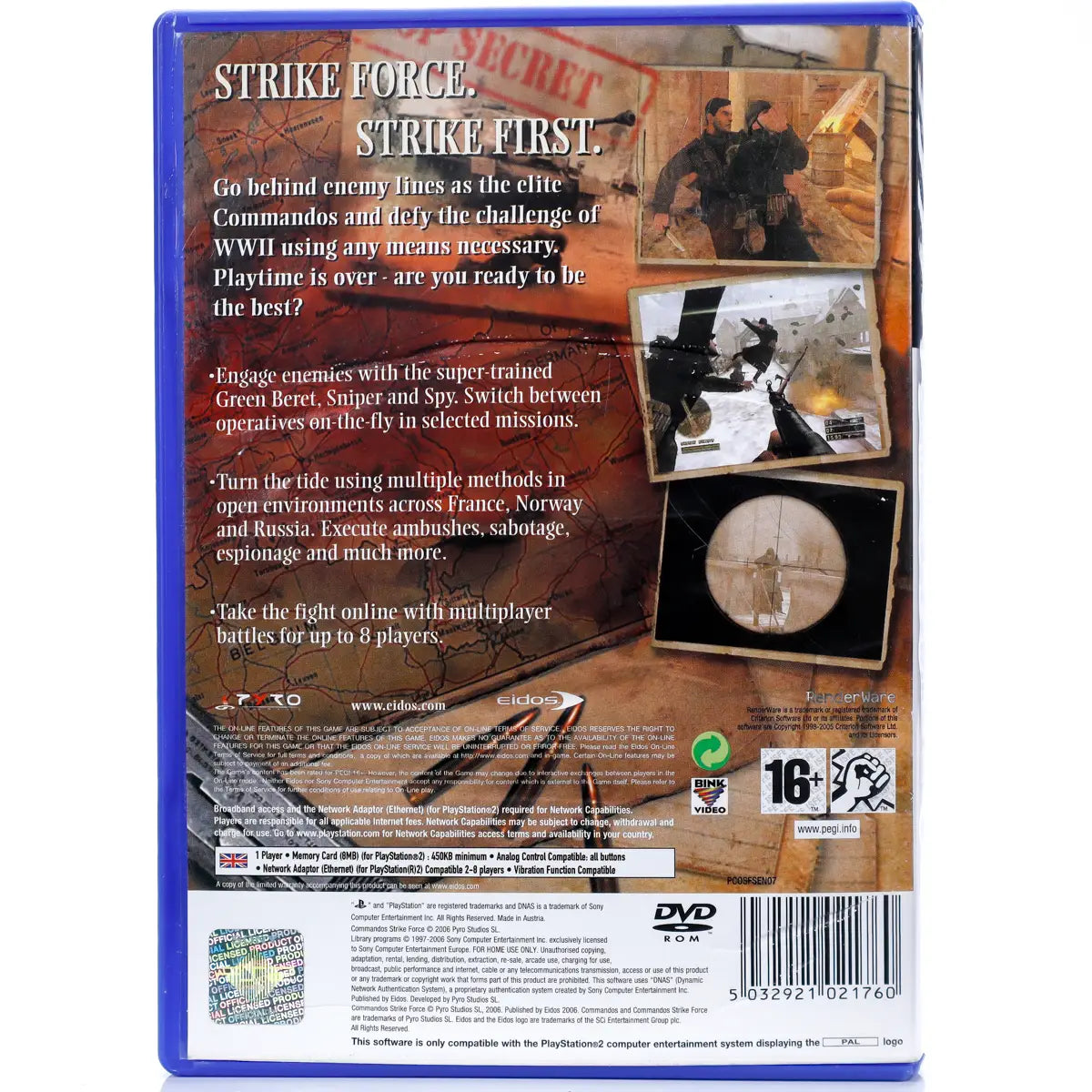Commandos: Strike Force - PS2 Spill - Retrospillkongen