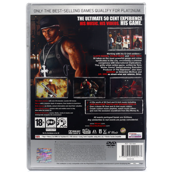 50 Cent: Bulletproof - PS2 Spill - Retrospillkongen