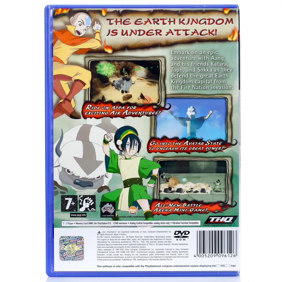 Avatar The Legend of Aang: The Burning Earth - PS2 spill - Retrospillkongen