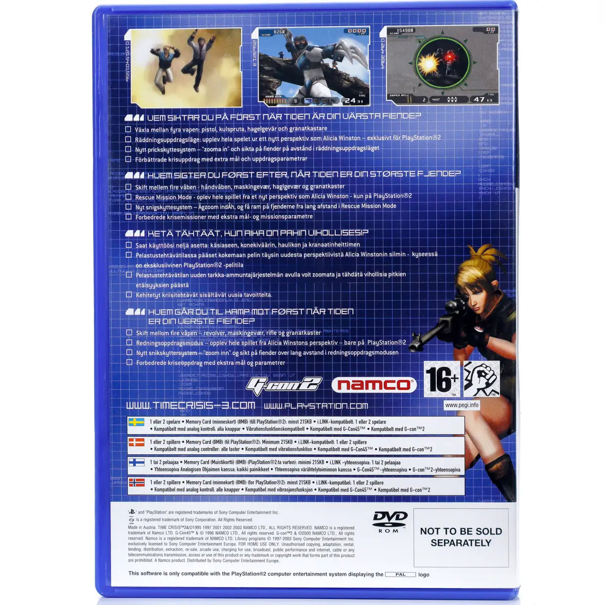 Time Crisis 3 - PS2 spill - Retrospillkongen