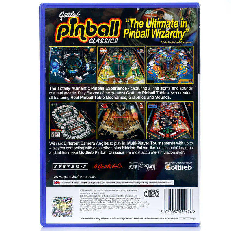 Gottlieb Pinball Classics - PS2 Spill