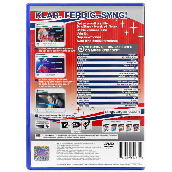 SingStar: Norsk på Norsk - PS2 Spill - Retrospillkongen