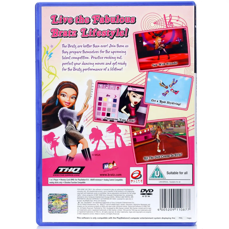 Bratz Girlz Really Rock - PS2 Spill