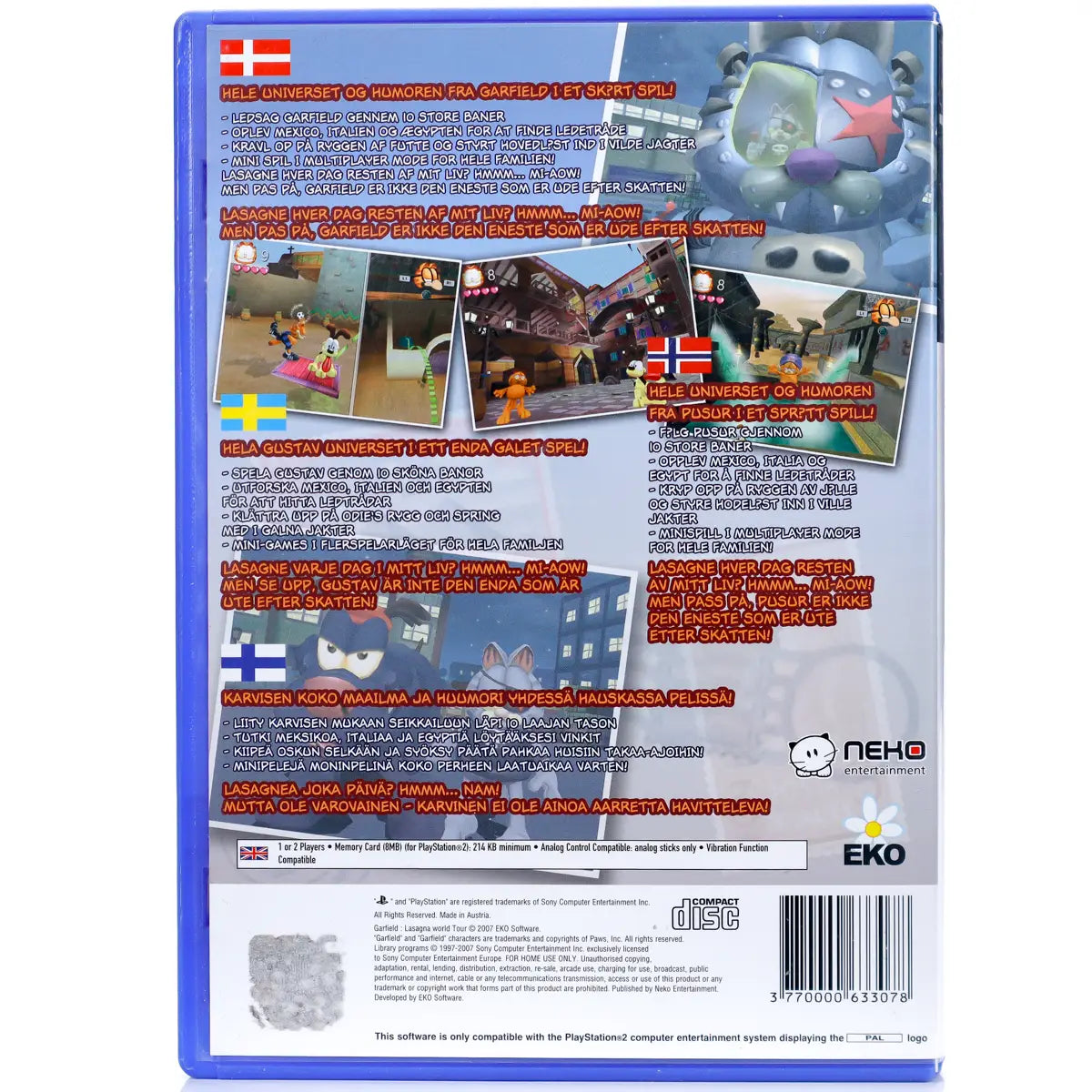 Garfield: Lasagna World Tour - PS2 spill - Retrospillkongen