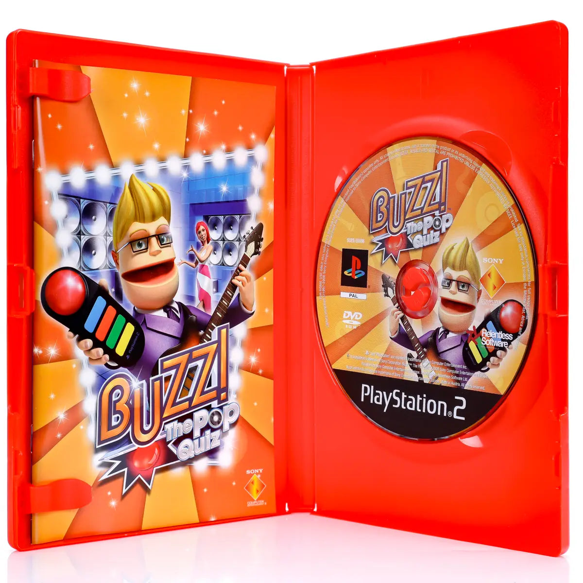 Buzz! The Pop Quiz - PS2 spill - Retrospillkongen