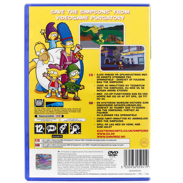 The Simpsons Game - PS2 Spill - Retrospillkongen