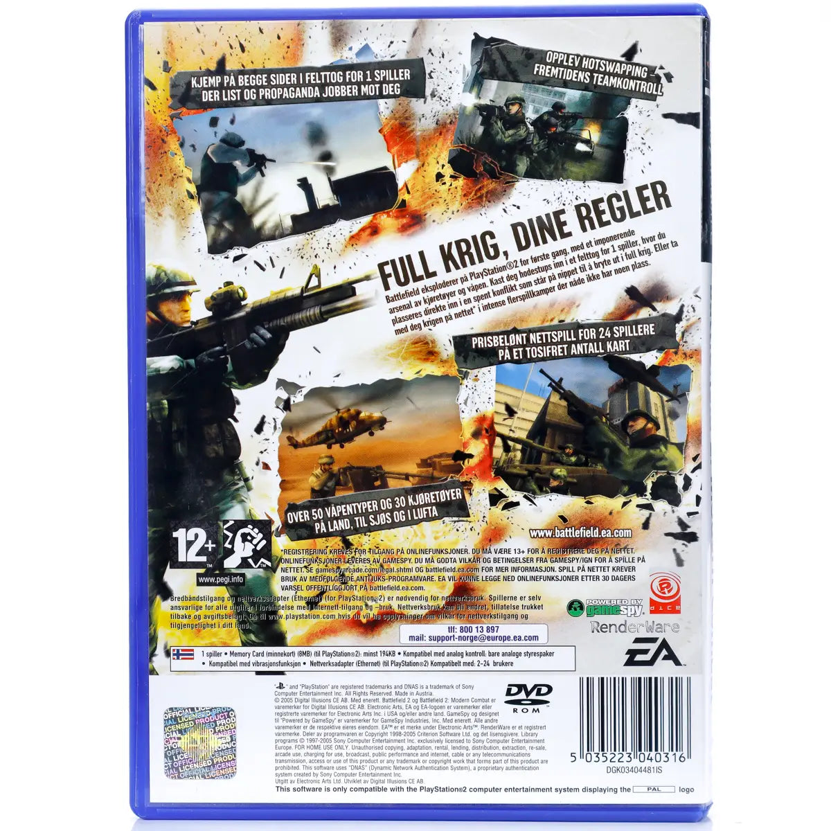 Battlefield 2 Modern Combat - PS2 spill - Retrospillkongen