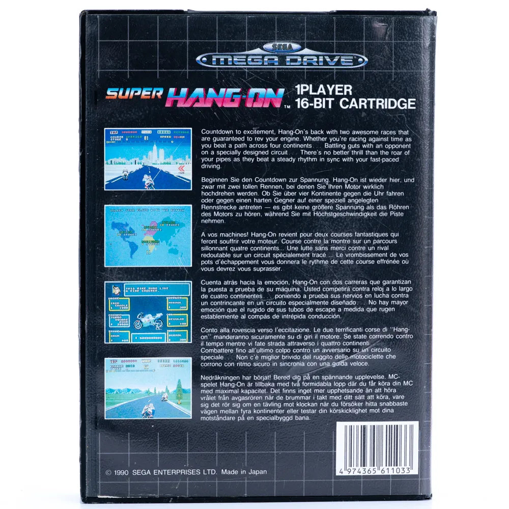 Super Hang On - SEGA Mega Drive spill - Retrospillkongen
