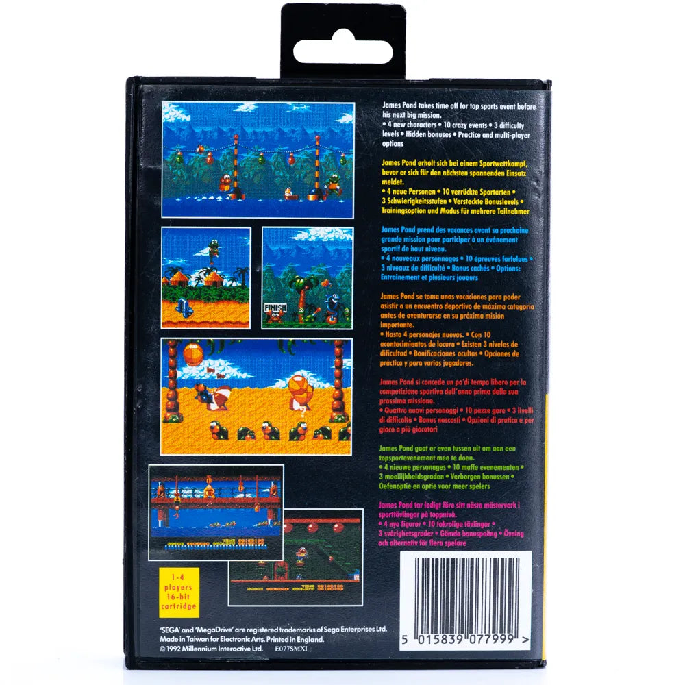 The Aquatic Games starring James Pond - SEGA Mega Drive spill - Retrospillkongen