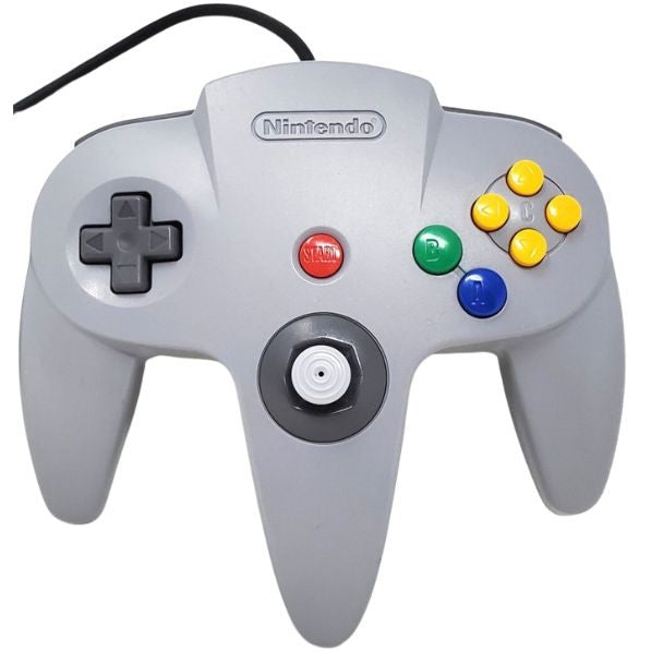 Original Grå Kontroller for Nintendo 64 i Ekse - N64