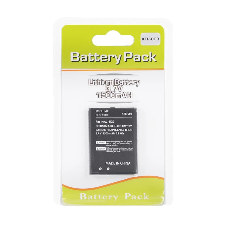 Batteri til New Nintendo 3DS, 3.7V, 1500mAh Li-ion - Retrospillkongen
