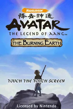 Avatar: The Last Airbender - The Burning Earth - Nintendo DS spill - Retrospillkongen