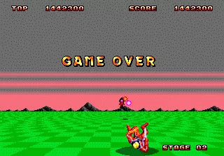 Space Harrier II - SEGA Mega Drive spill - Retrospillkongen