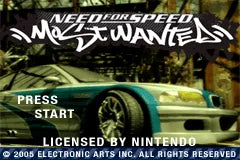 Need for speed Most Wanted - GBA Spill - Retrospillkongen